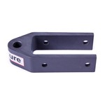 Top Rudder Gudgeon, 2 Hole Mtg., 25x8MM, w/bushing